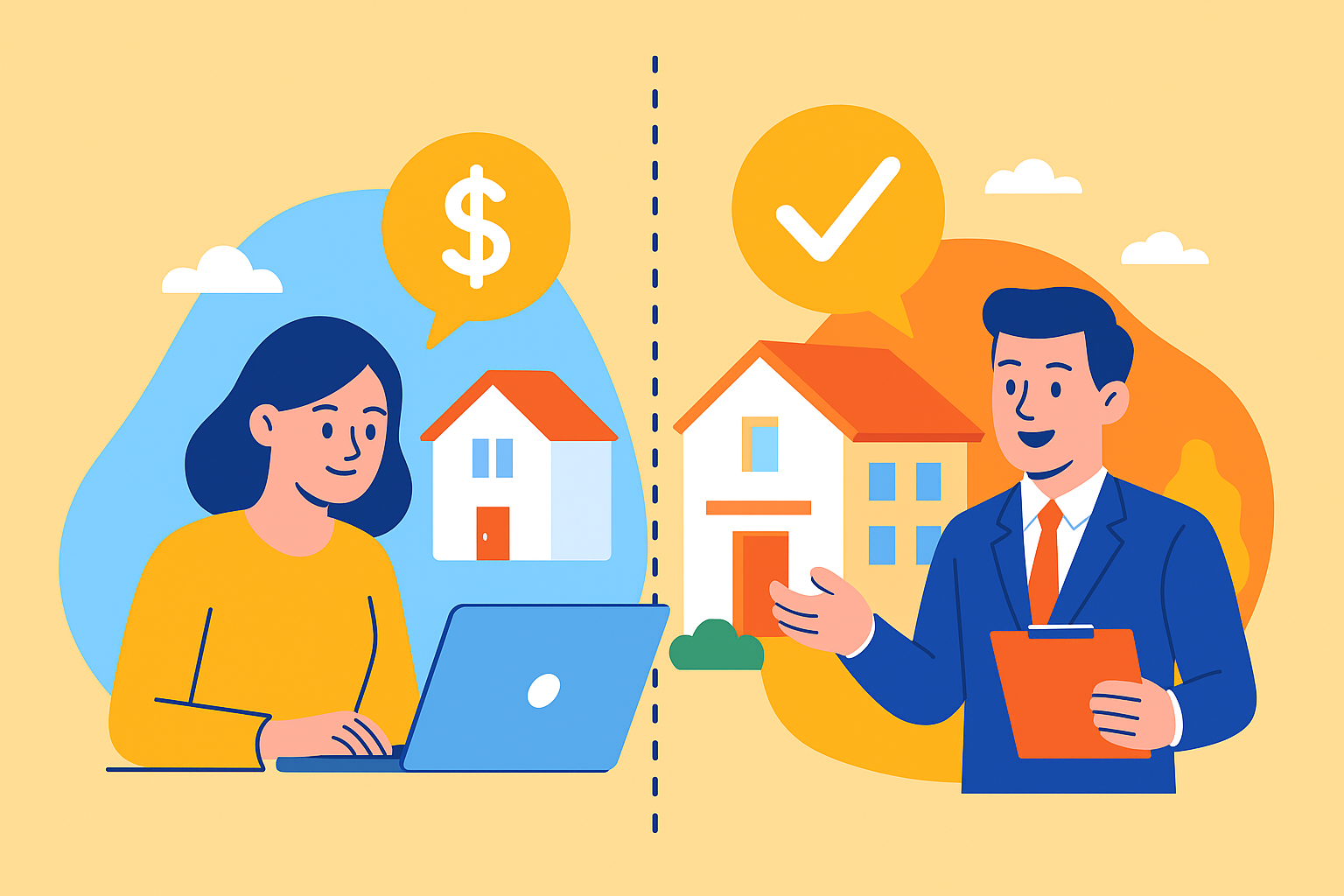 Estimation en ligne VS estimation agent immobilier
