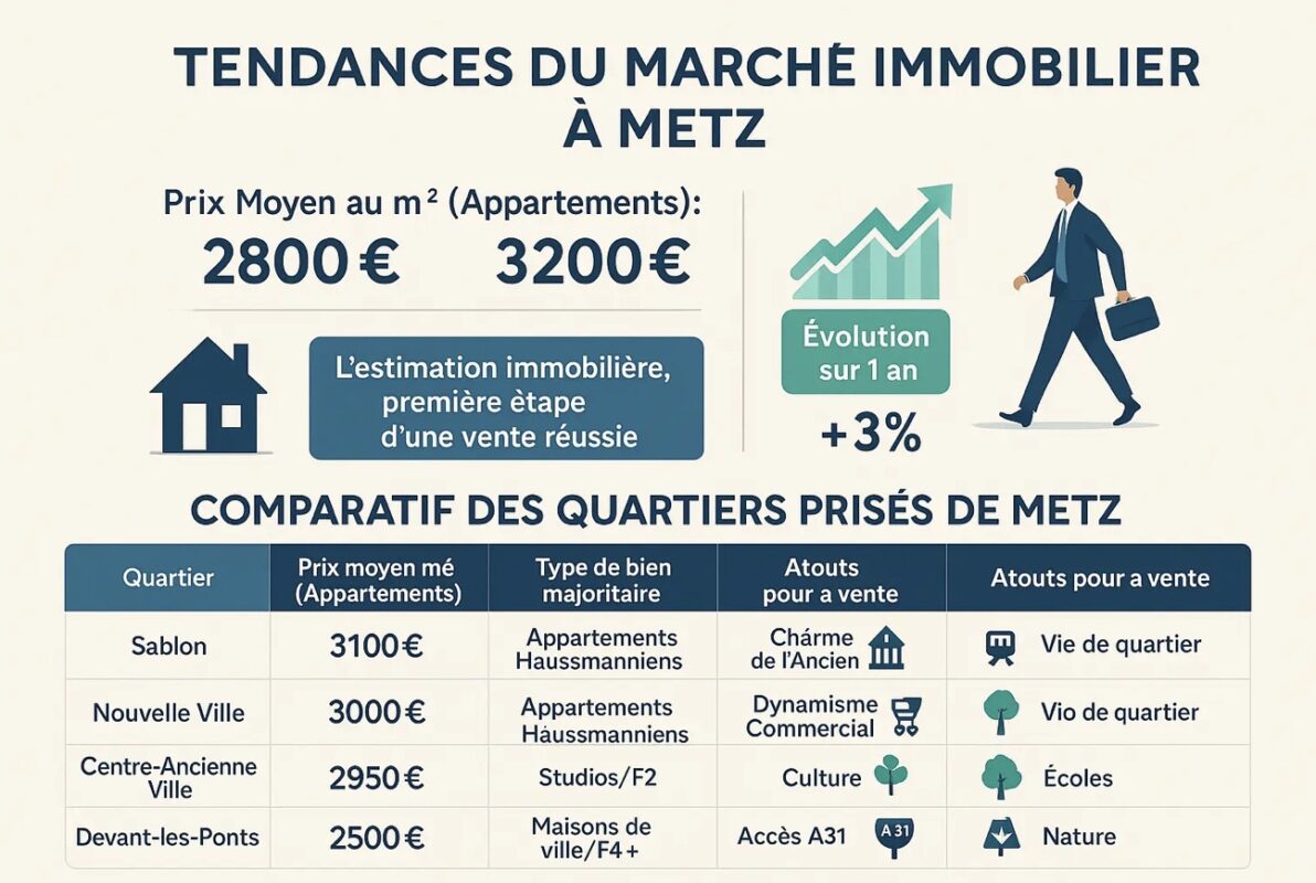 Tendance du marché immobilier à Metz