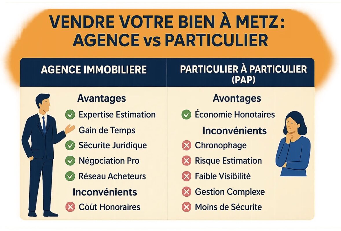 Vendre seul ou avec une agence à Metz